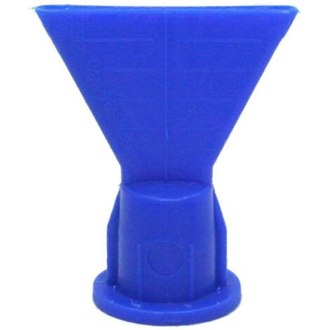 Accessoires pour mastic silicone ondulé, cône plat, 5 pièces - Bleu (1/5)