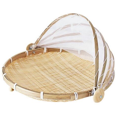 Panier de rangement tressé à la main pour aliments, fruits, légumes et pain. (1/5)
