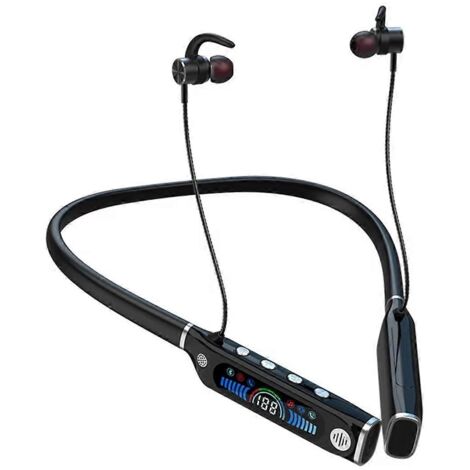 Écouteurs de sport Bluetooth avec microphone - Noir - (1/5)