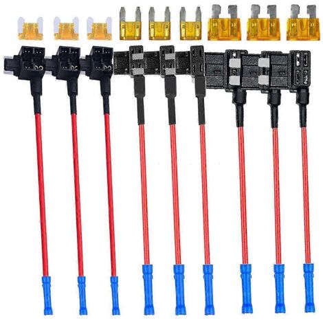 Kit adaptateur et fusible Add-A-Circuit 3 types - Porte-fusible avec fusible intégré (1/5)