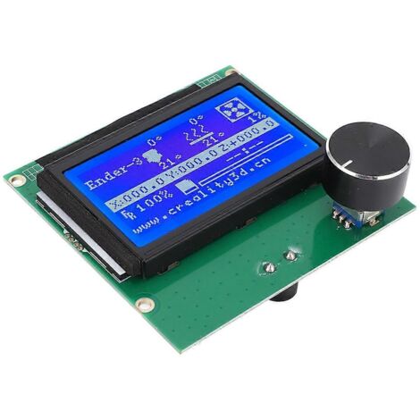 Écran LCD pour imprimante 3D avec panneau de commande, écran bleu 12864 (1/5)