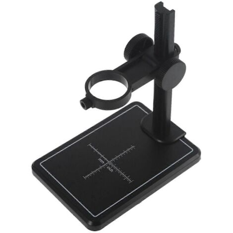 Support de microscope avec échelle, support réglable, noir-- (1/5)