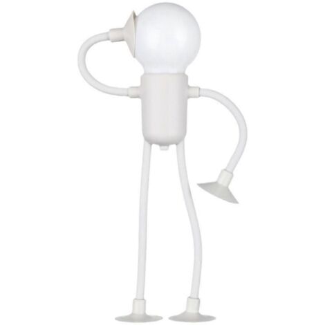 Lampe de nuit de bureau blanche en forme de sportif, à monter soi-même - (1/5)