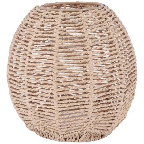 Lustre décoratif en rotin tressé - (1/5)