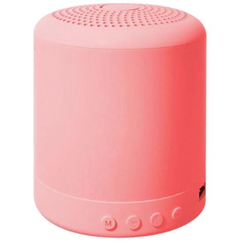 Haut-parleur stéréo mini avec caisson de basses 300M/Ah (rose) (1/5)