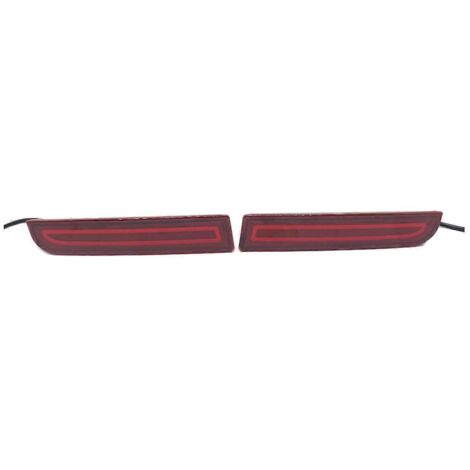 Feu antibrouillard arrière à réflecteur LED pour pare-chocs Mitsubishi Lancer 2008-2017 - Rouge (1/5)