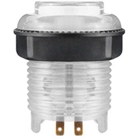 bouton-poussoir lumineux à LED, écrou blanc de 28 mm (1/5)