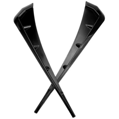 pour 2016-2020 Paire de grilles d'aération en ABS noir brillant-- (1/5)