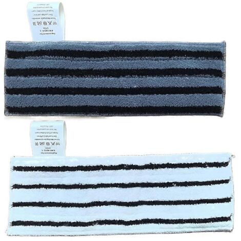Lot de 2 chiffons de sol en microfibre pour nettoyeur vapeur Karcher SC - Pour sols - Voir photo (1/5)
