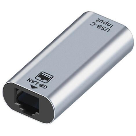 Adaptateur Ethernet USB-C 1000 Mbps, port Type-C vers RJ45 Gigabit (1/5)