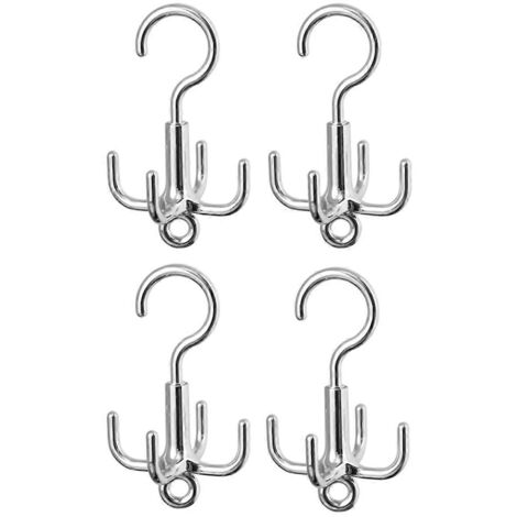 Porte-ceintures, porte-cravates, lot de 4, organisateur de placard, crochet de rangement pour ceintures -- (1/5)