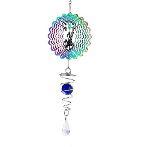 Carillon éolien 3D féerique à dégradé de couleurs cinétiques (1/5)
