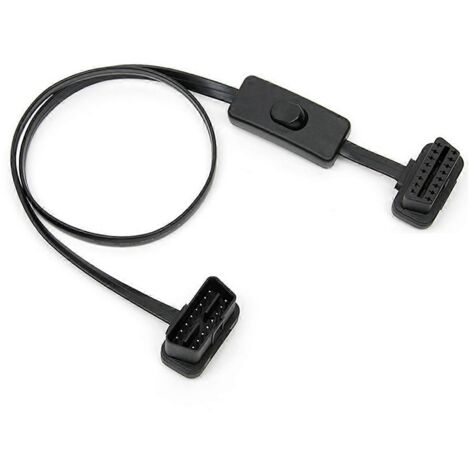 Câble d'extension de diagnostic OBD2 mâle vers femelle à angle droit 60 cm (1/5)