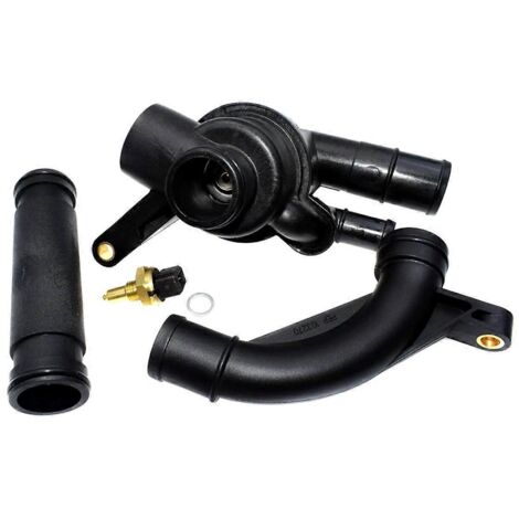 Boîtier de thermostat de liquide de refroidissement neuf pour Land Rover - Noir - PEM101050 PEP101970 (1/5)