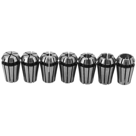 Lot de 7 pinces à ressort ER11 de 1 à 7 mm pour outil de gravure et de maintien de pièces CNC (1/5)