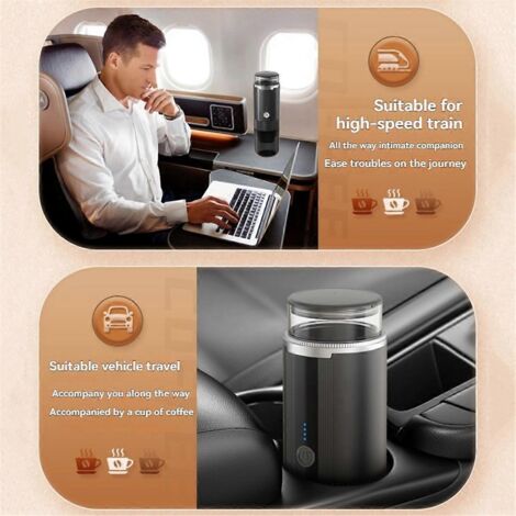 Machine à expresso portable 2 en 1, petite machine à expresso de voyage -- (1/5)