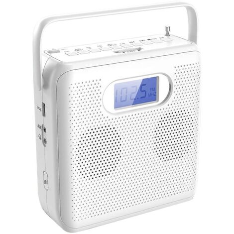 Lecteur CD Bluetooth portable au design vertical, haut-parleurs CD boombox -- (1/5)