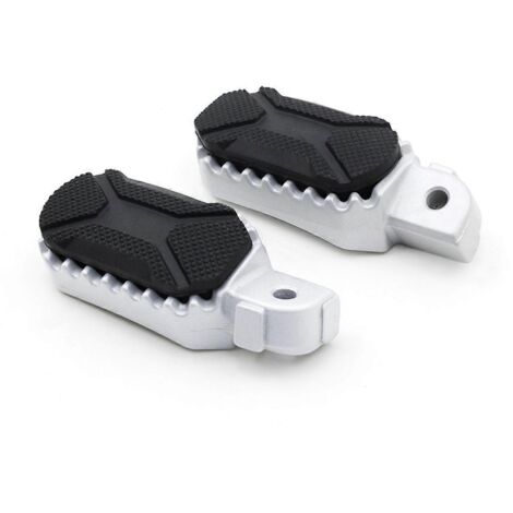 Repose-pieds arrière de moto, pédales pour BMW - Argenté (1/5)