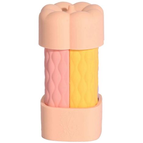 Ensemble de 4 flacons portables en silicone anti-fuite pour Lotio - Rose clair (1/5)