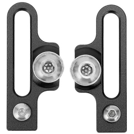 2 plaquettes de frein de VTT en aluminium avec adaptateur d'étrier en C allongé -- (1/5)