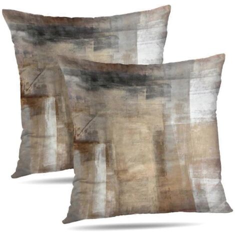 Housses de coussins décoratives carrées modernes et esthétiques, coussins doux à poser -- (1/5)