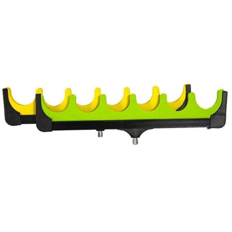 Supports de pêche à 6 trous pour cannes à pêche en mer, supports universels en EVA pour barres transversales -- (1/5)