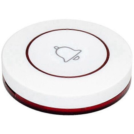 Bouton d'appel pour restaurant, sonnette sans fil 433 MHz, rouge (1/5)