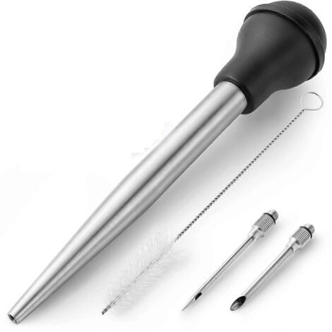 Pipette à dinde pour la cuisson, seringue à dinde en métal de qualité alimentaire --- (1/5)