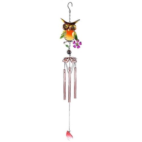 Carillon éolien hibou pour décoration intérieure et extérieure A-- (1/5)