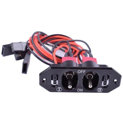 Interrupteur double robuste pour avions à essence RC-- (1/5)