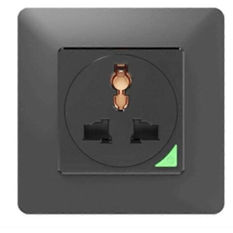 Prise électrique Tuya pour la maison, noire, Wi-Fi (1/5)