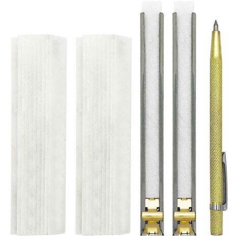 Ensemble de porte-marqueurs en stéatite fine, marqueurs transparents et amovibles -- (1/5)