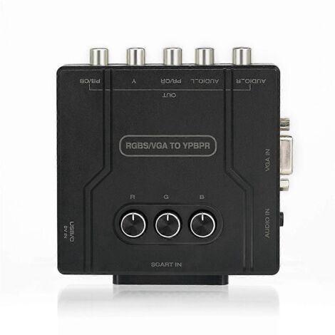 Convertisseur de composantes RGBS VGA vers YPBPR pour consoles de jeux -- (1/5)