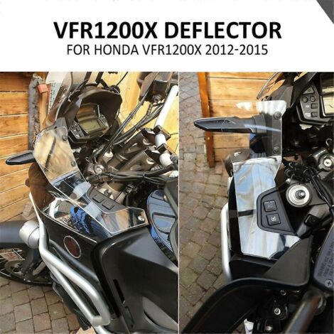 Pare-brise moto pour VFR1200X, 2012-2015, Gris fumé-- (1/5)