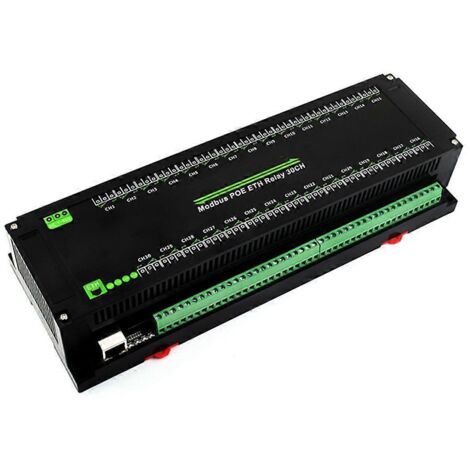 Module relais Ethernet 30 canaux, protocole Modbus RTU/Modbus-- (1/5)