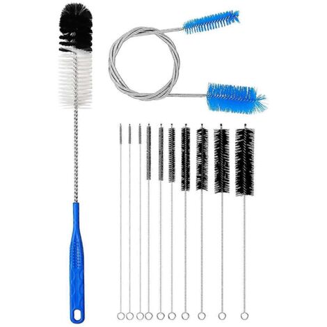 Kit de 12 brosses de nettoyage pour tubes en verre, brosse longue en nylon pour pailles. (1/5)