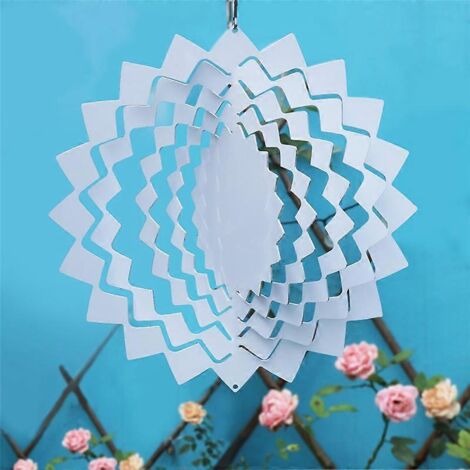 Supports vierges de 10 pouces pour girouettes suspendues 3D par sublimation - (1/5)