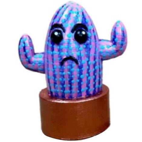 Poupée Cactus Grand Yeux CactusMini Décoration de Bureau Cactus C-- (1/5)
