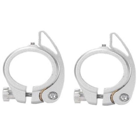 Collier de serrage pour tube de selle de vélo, compatible avec les tubes Sp8 de 38 mm, couleur argent. (1/5)