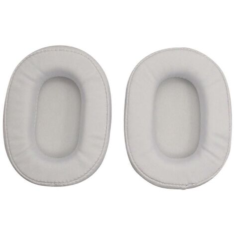 Coussinets d'oreille de rechange pour Audio-Technica ATH-MSR7 M50X M40X SX1 Blanc-- (1/5)