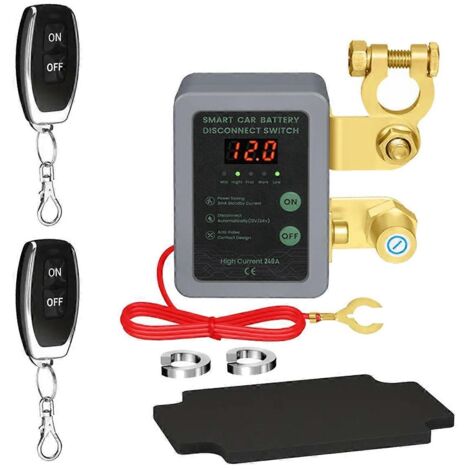 Interrupteur de déconnexion de batterie à distance pour voiture 12V 240A (1/5)