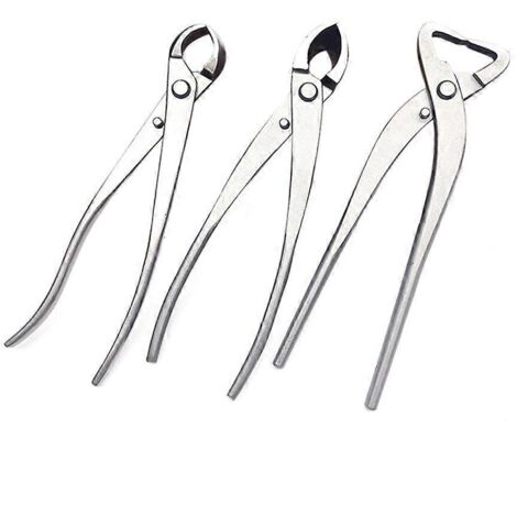 1 ensemble d'outils de modelage pour bonsaï : ciseaux à bout rond + ciseaux biseautés (comme illustré). (1/5)