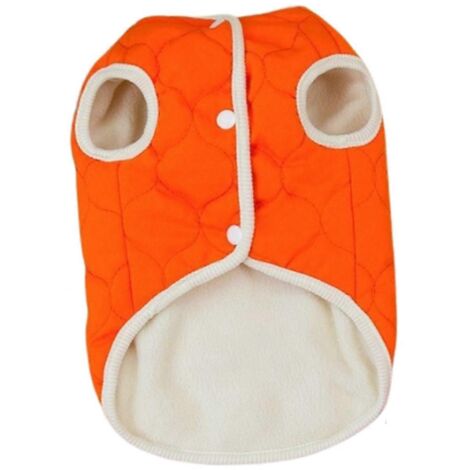 Vêtements pour animaux de compagnie automne-hiver, vêtements pour chiens, vêtements pour chats en peluche, orange (1/5)