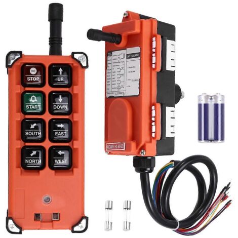 -Interrupteur de télécommande industrielle sans fil E1B pour grue-- (1/5)