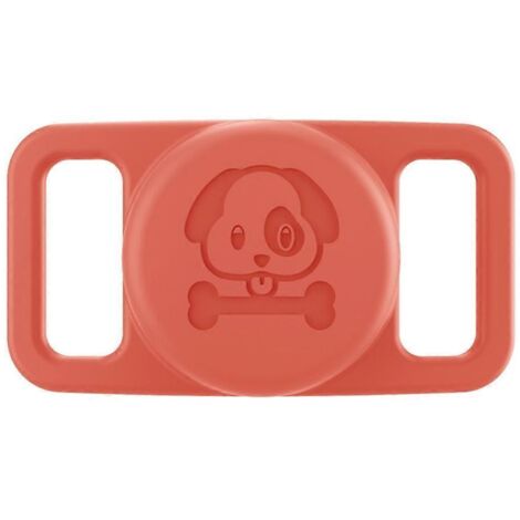 Étui de localisation en silicone pour animal de compagnie, orange - (1/5)