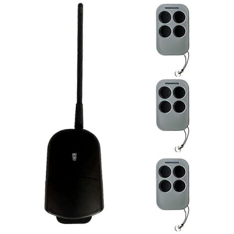 Récepteur universel 2 canaux pour télécommande de porte de garage 433,92 MHz (1/5)