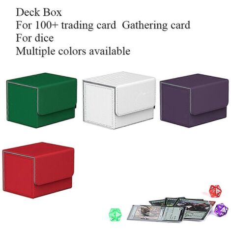 Boîte de rangement pour plus de 100 cartes à collectionner, étui de protection noir et bleu (1/5)