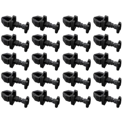 Lot de 20 clips noirs pour réfrigérateur 617772, remplacement de loquet (1/5)