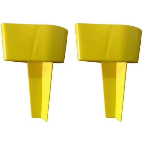Porte-gobelets de plage réutilisables, dessous de verre stables pour le sable, jaunes (1/5)