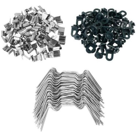 Accessoires pour serres - Lot de 50 clips pour verre - Petites boucles pour serres (1/5)